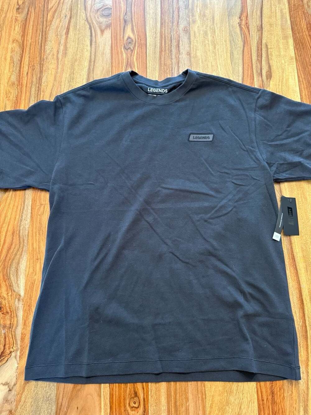 Legends Fairfax Oversized Patch Tee Black Size S